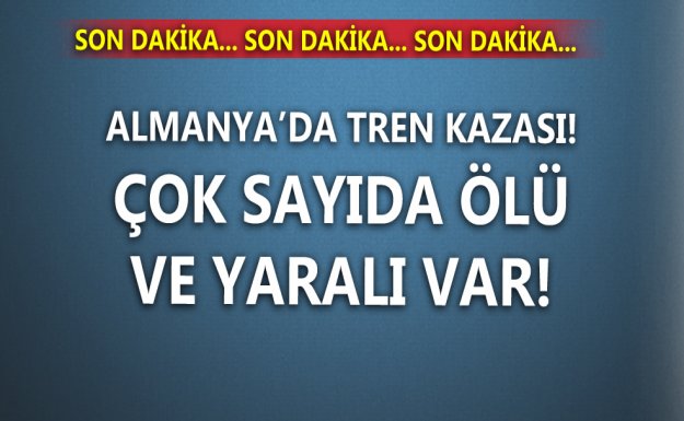 Almanya'da Tren Kazası