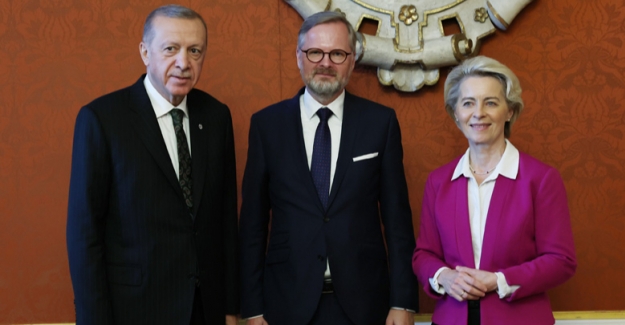 Cumhurbaşkanı Erdoğan, AB Komisyonu Başkanı Leyen ve Çekya Başbakanı Fiala İle Görüştü