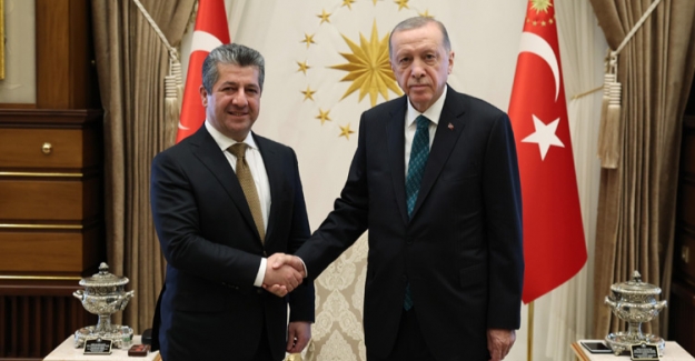 Cumhurbaşkanı Erdoğan, IKBY Başbakanı Barzani’yi Kabul Etti