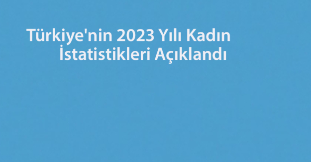 Türkiye'nin 2023 Yılı Kadın İstatistikleri Açıklandı