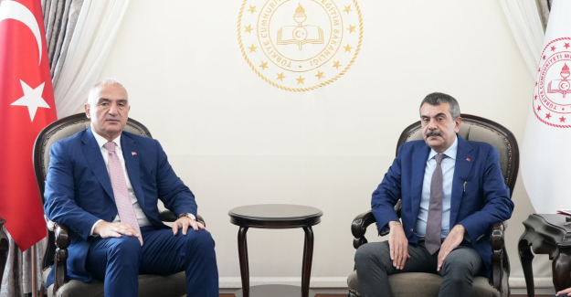 Milli Eğitim Bakanı Tekin, Kültür ve Turizm Bakanı Ersoy'u Ağırladı