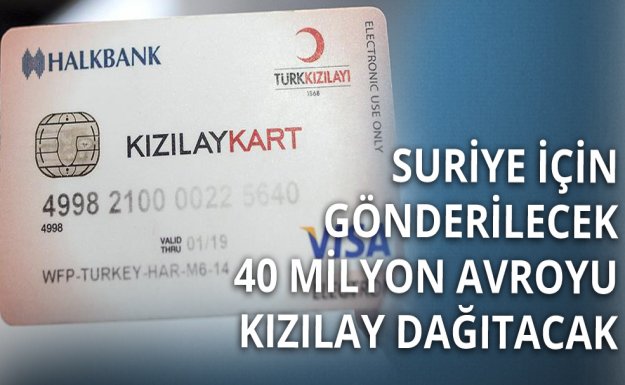 Kızılay 40 Milyon Avroyu Suriyelilere Dağıtacak