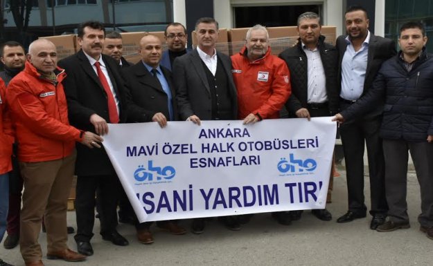 Ankaralı Otobüsçülerden Bayırbucak'a Yardım Eli