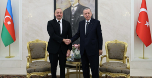 Cumhurbaşkanı Erdoğan, Azerbaycan Cumhurbaşkanı Aliyev ile Görüştü
