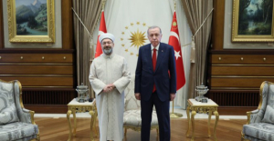 Cumhurbaşkanı Erdoğan, Diyanet İşleri Başkanı Erbaş’ı Kabul Etti