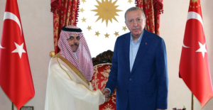 Cumhurbaşkanı Erdoğan, Suudi Arabistan Dışişleri Bakanı Al-Saud'u Kabul Etti